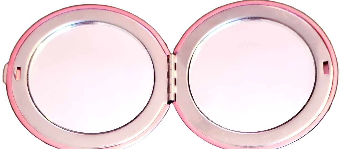 Pink Ribbon Dual Compact Mirror