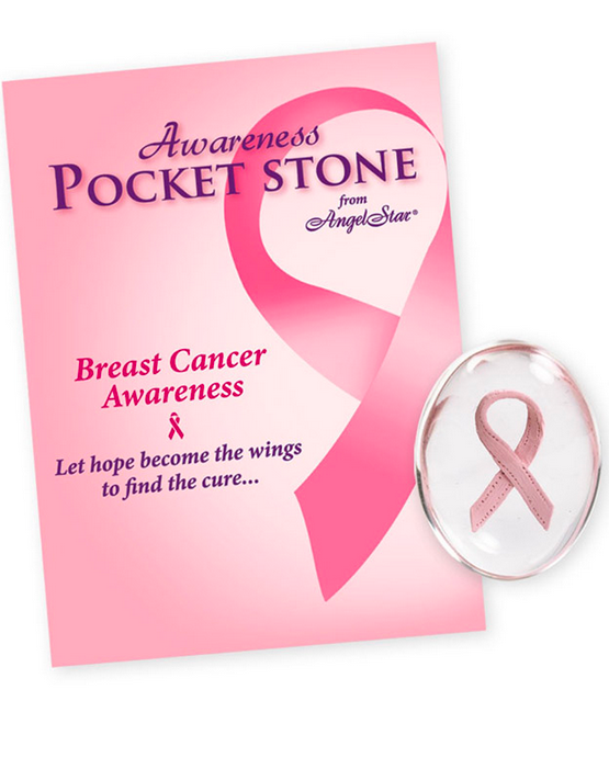 Breast Cancer Awareness Pocket Stone