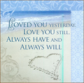 Loved You Yesterday...Decorative Kitchen Towel