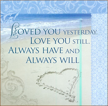 Loved You Yesterday...Decorative Kitchen Towel