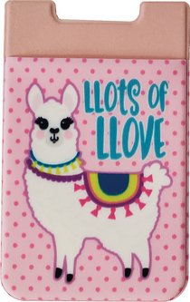 Llama Llots of Llove Stick on Pouch