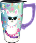 Llama Ceramic Travel Mug