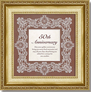 50th Anniversary Decorative Frame