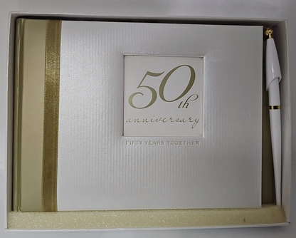 50th Anniversary Guest Book With Pen