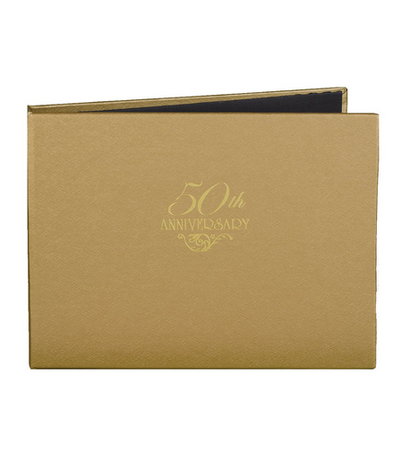 50th Anniversary Gold Guest Book