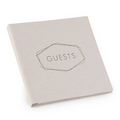 Guests Natural Tan Linen Guest Book