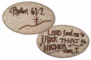 Psalm 61:2 Pocket Stone