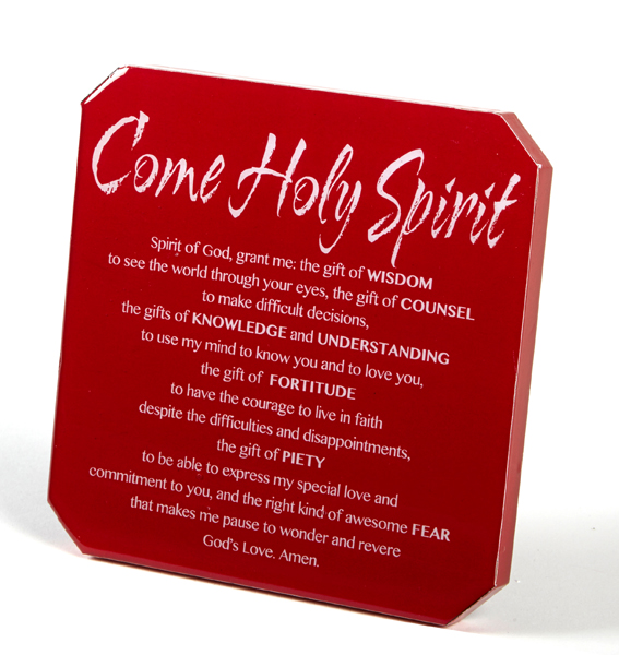 Come Holy Spirit Plaque