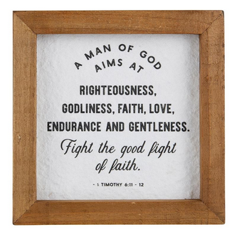 A Man Of God Plaque