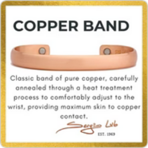 Copper Band Brushed Large Sergio Lub Bracelet