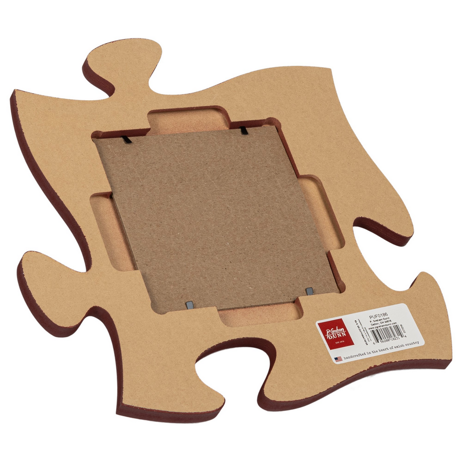 Cranberry Red Photo Frame Puzzle Piece