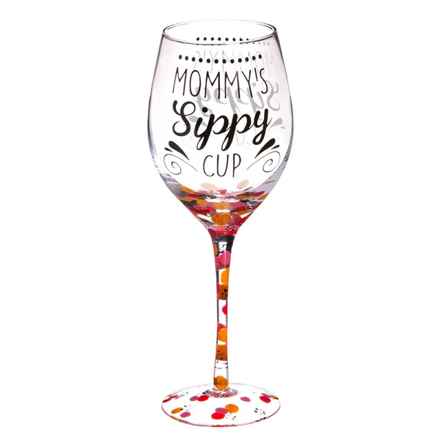 Mommy's Sippy Cup Wine Glass