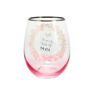 Cheers To the Best Mom Stemless Wine Glass
