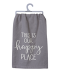 This Is Our Happy Place Cotton Dish Towel