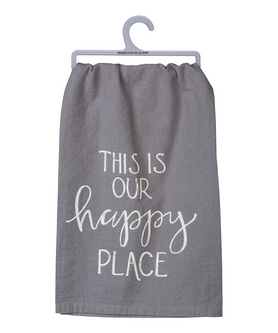 This Is Our Happy Place Cotton Dish Towel