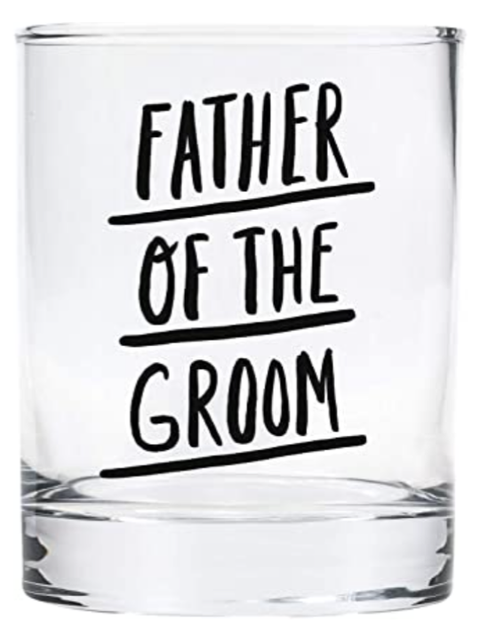 Father Of the Groom Rocks Glass