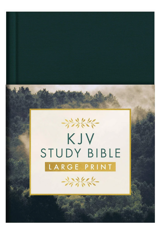 KJV Study Bible Large Print Evergreen