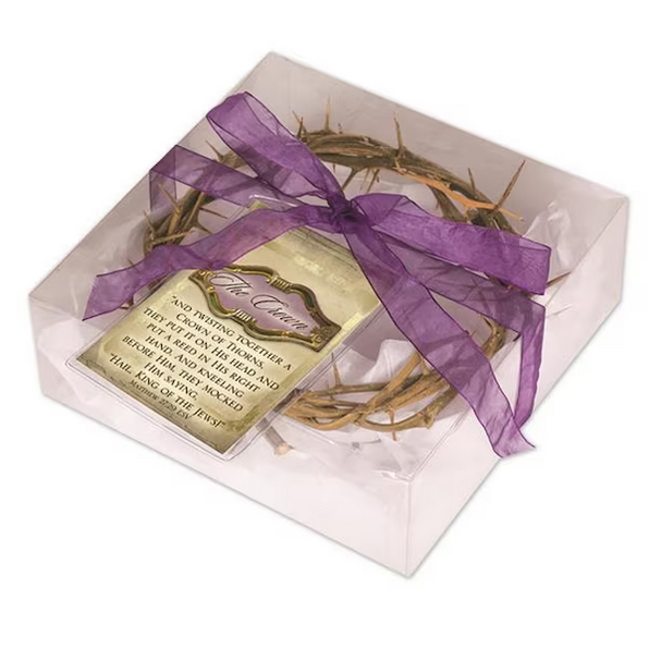Crown Of Thorns with Scripture Tag