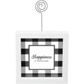 Happiness Is Homemade Framed Glass Plaque w/Photo Clip