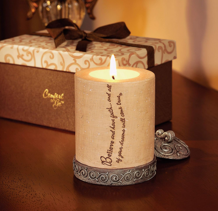 Believe and Have Faith Comfort Candle