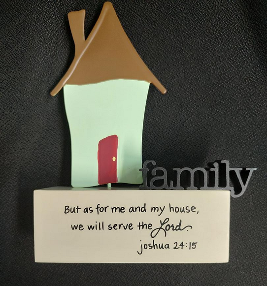 But As for Me and My House, We Will Serve the Lord Figurine
