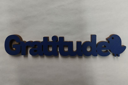 Gratitude Word Cutout