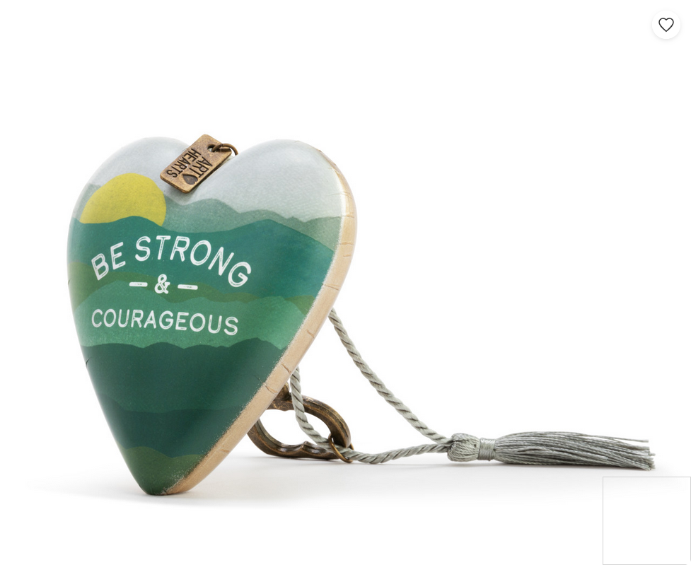 Be Strong & Courageous Art Heart