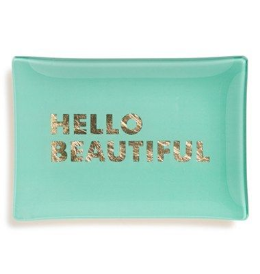 Hello Beautiful Jewelry/Trinket Tray