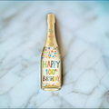 Happy 100th Birthday Champagne Sound Card
