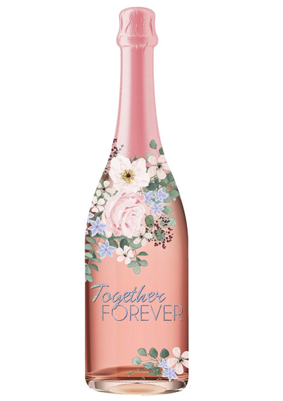 Together Forever Champagne Sound Wedding Card