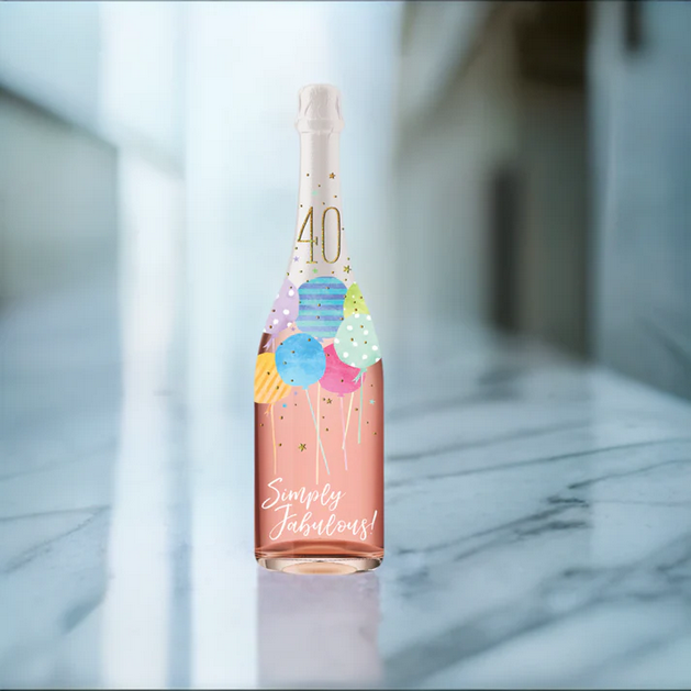 40 Simply Fabulous! Birthday Champagne Sound Card