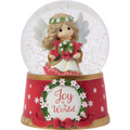 Joy To The World Angel Musical Snow Globe