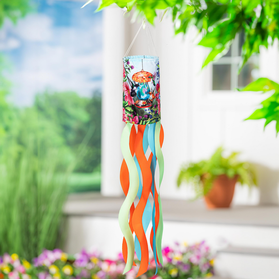 Feeder Frenzy Hummingbird Windsock