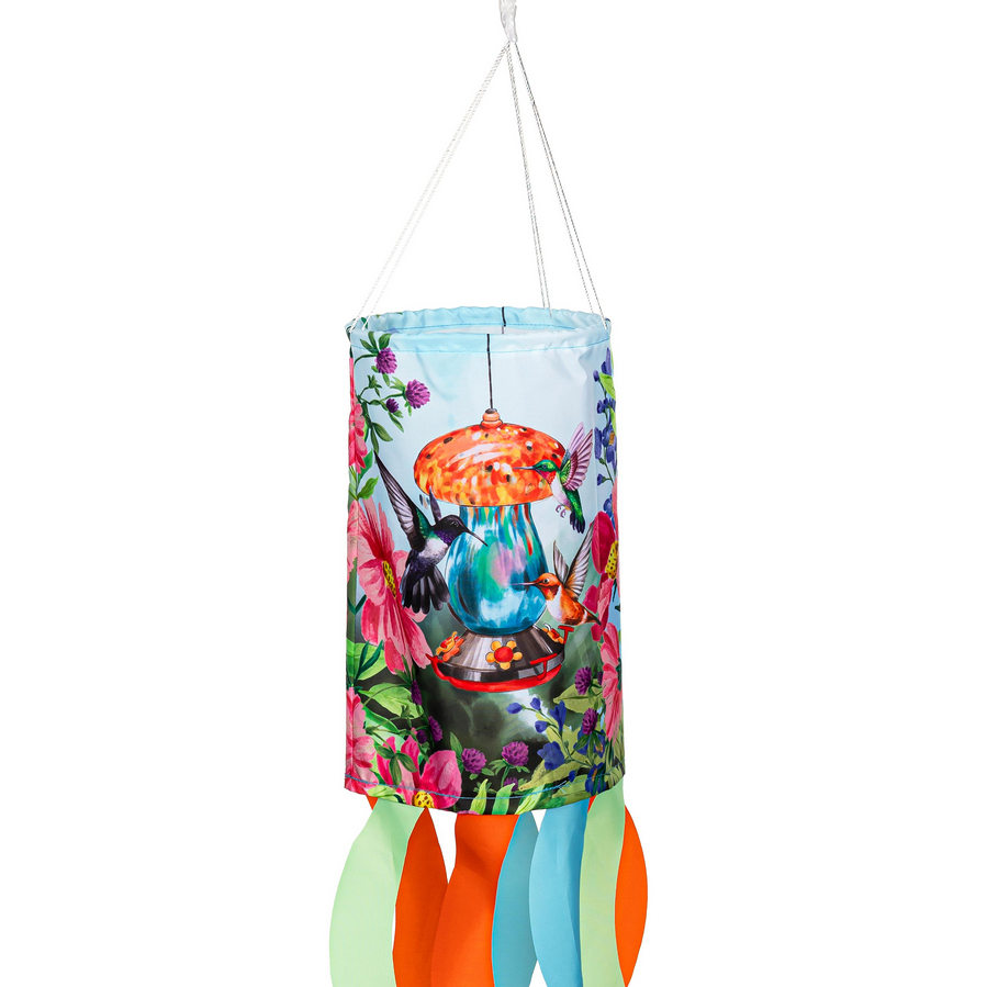 Feeder Frenzy Hummingbird Windsock