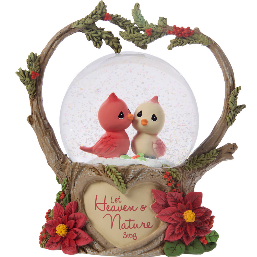 Let Heaven and Nature Sing Precious Moments Musical Snow Globe