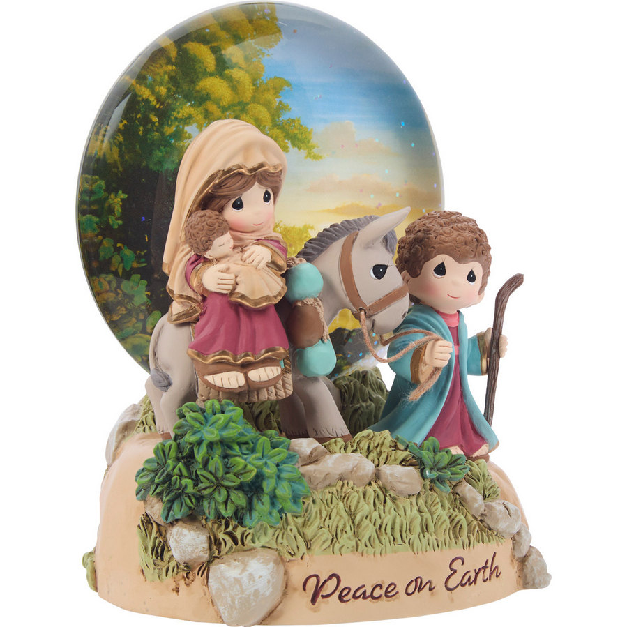 Peace On Earth Flight To Egypt LED Precious Moments Musical
