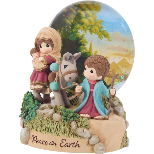 Peace On Earth Flight To Egypt LED Precious Moments Musical