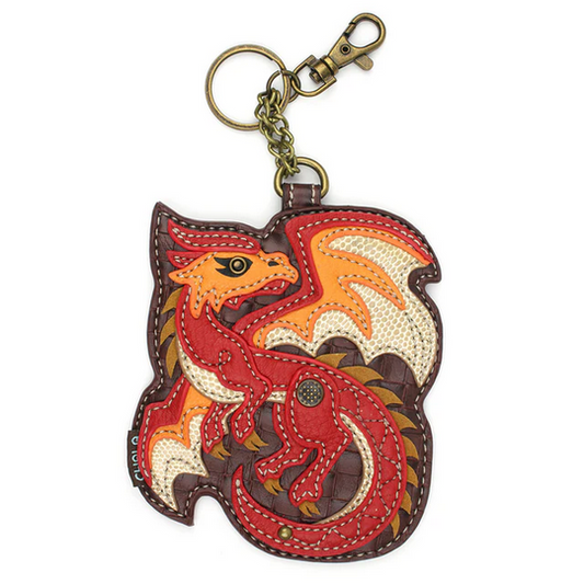 Red Dragon Coin Purse/Key Fob