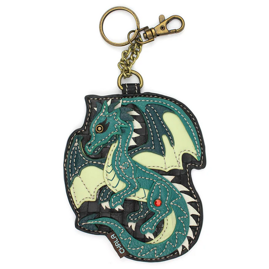 Turquoise Dragon Coin Purse/Key Fob