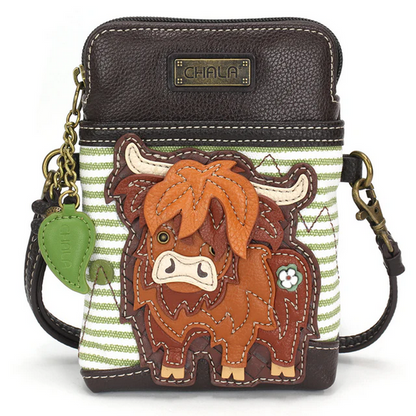 Highland Cow Cell Phone Crossbody