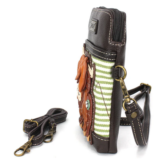 Highland Cow Cell Phone Crossbody Purse