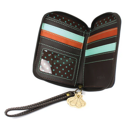 Flip Flop Zip Around Wallet