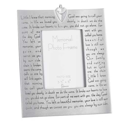 Memorial Frame w/Verse