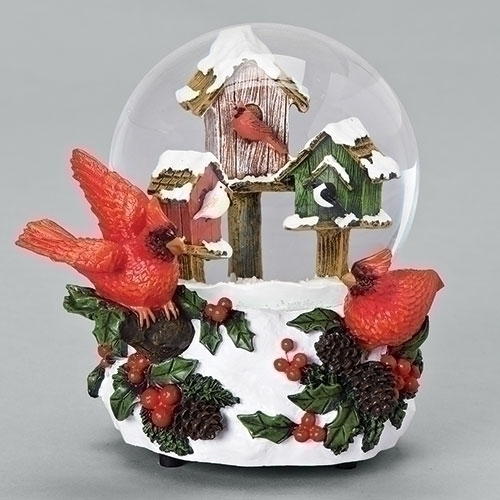 Cardinal Musical Water Globe