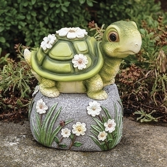 Turtle On Stone Garden Statue