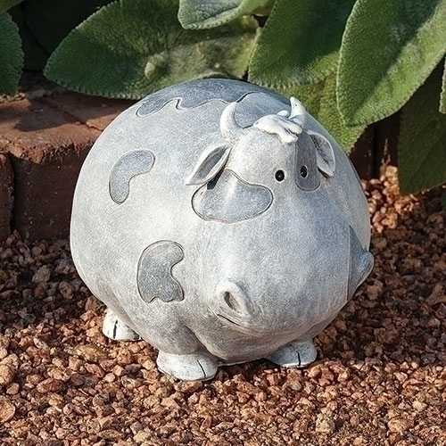 Cow Pudgy Pals Garden Statue