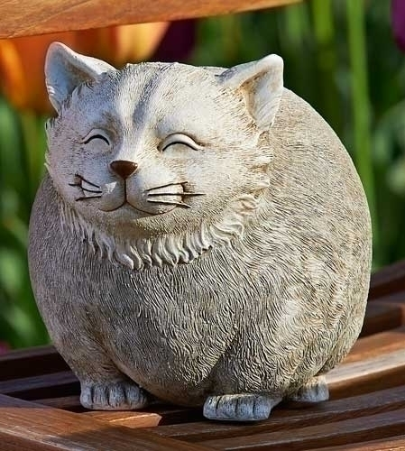 Cat Pudgy Pals Garden Statue