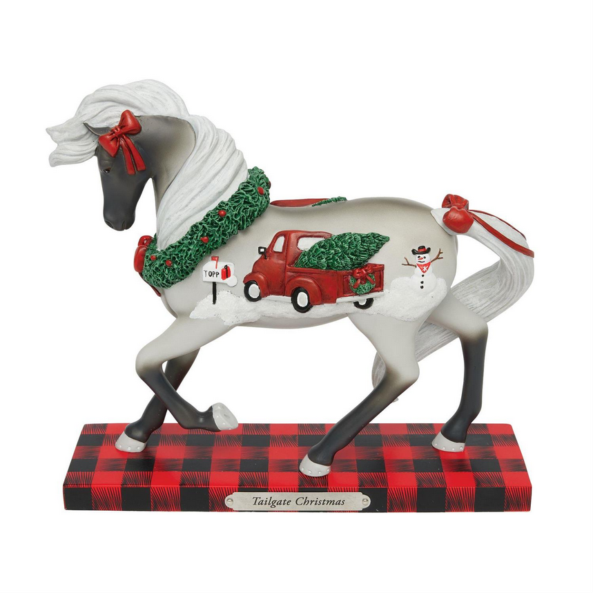 Tailgate Christmas Painted Ponies Figurine