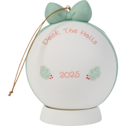 Deck The Halls 2025 Precious Moments Dated Ball Ornament/Girl