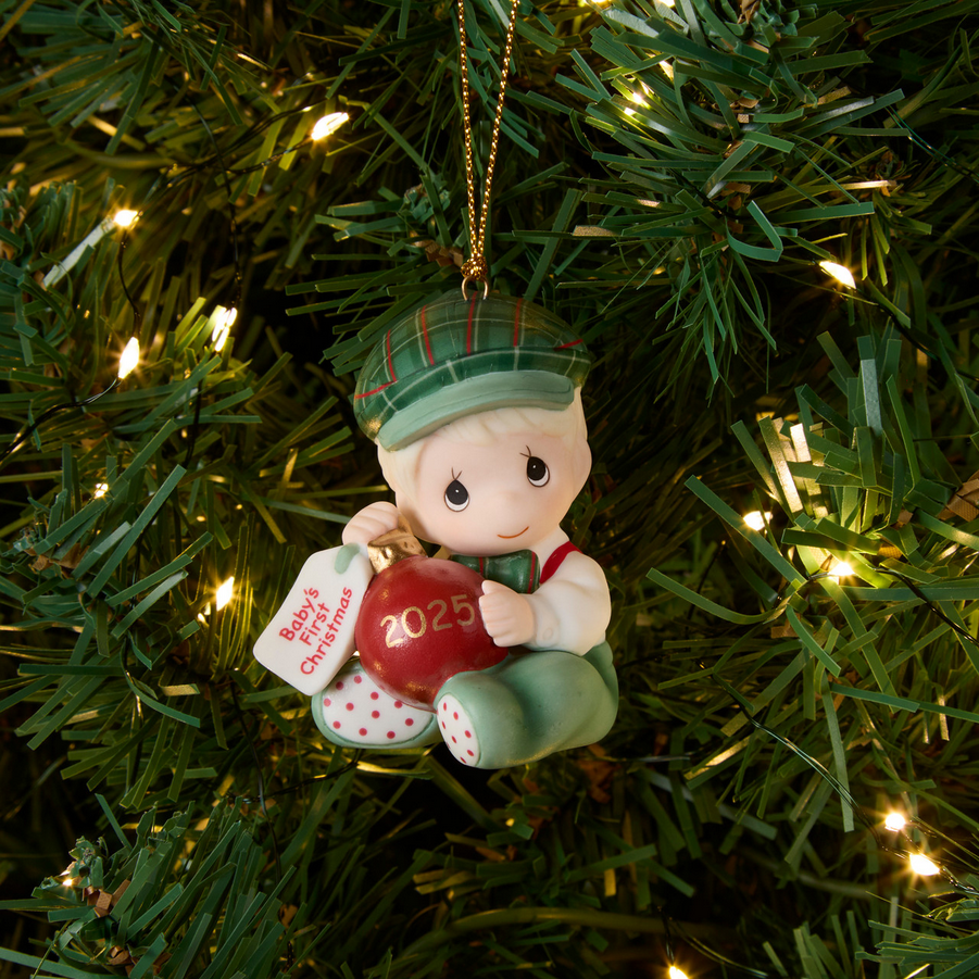 Baby's 1st Christmas 2025 Precious Moments Dated Ornament/Boy